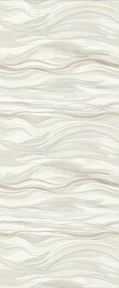product image for Currents Wallpaper Mural in Neutral from the Dazzling Dimensions Vol. 2 Collection by Antonina Vella 64