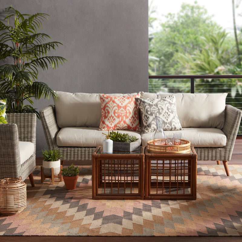 media image for Mojave Indoor/ Outdoor Geometric Multicolor Area Rug 237