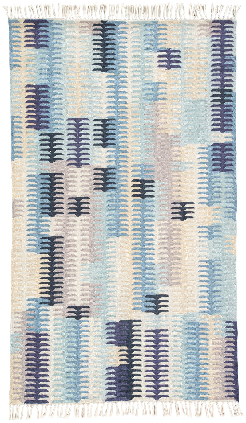 media image for Carver Indoor/ Outdoor Abstract Blue & Gray Area Rug design by Jaipur Living 215