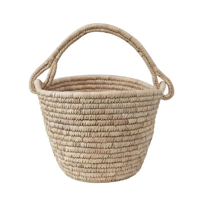 product image for hand woven basket with handle by bd edition df3197 2 52