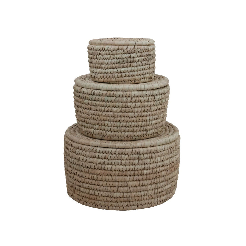 media image for hand woven baskets with lids set of 3 by bd edition df3920 2 298