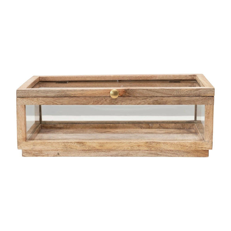 media image for mango wood and glass display box with lid by bd edition df4022 1 245