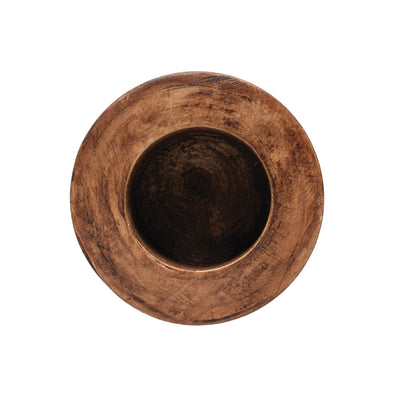 product image for decorative paulownia wood bowl by bd edition df4791 3 5