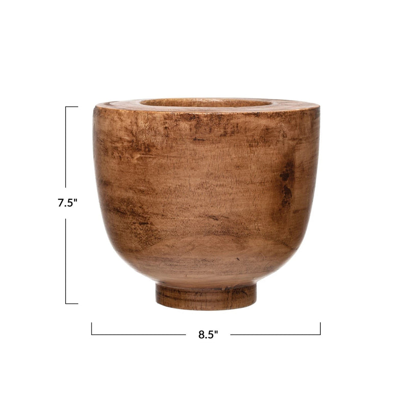 media image for decorative paulownia wood bowl by bd edition df4791 4 278