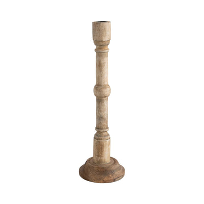 product image of hand carved mango wood taper holder by bd edition df5813 1 575