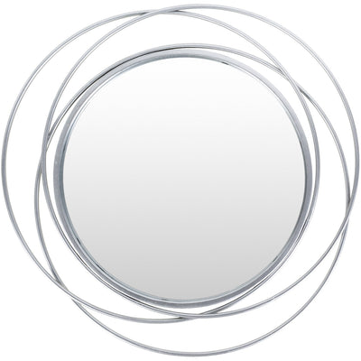 product image of Dixie DII-001 Round Mirror in Silver by Surya 551