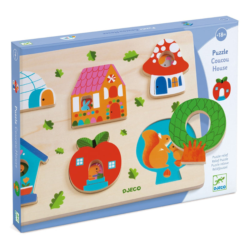 media image for coucou house wooden puzzle by djeco dj01064 1 282