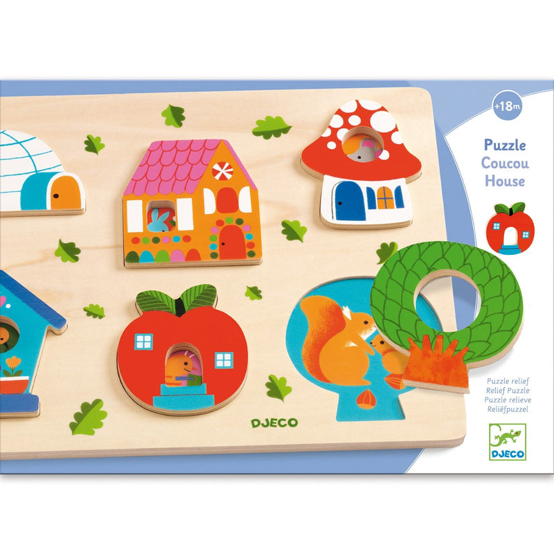 media image for coucou house wooden puzzle by djeco dj01064 2 282