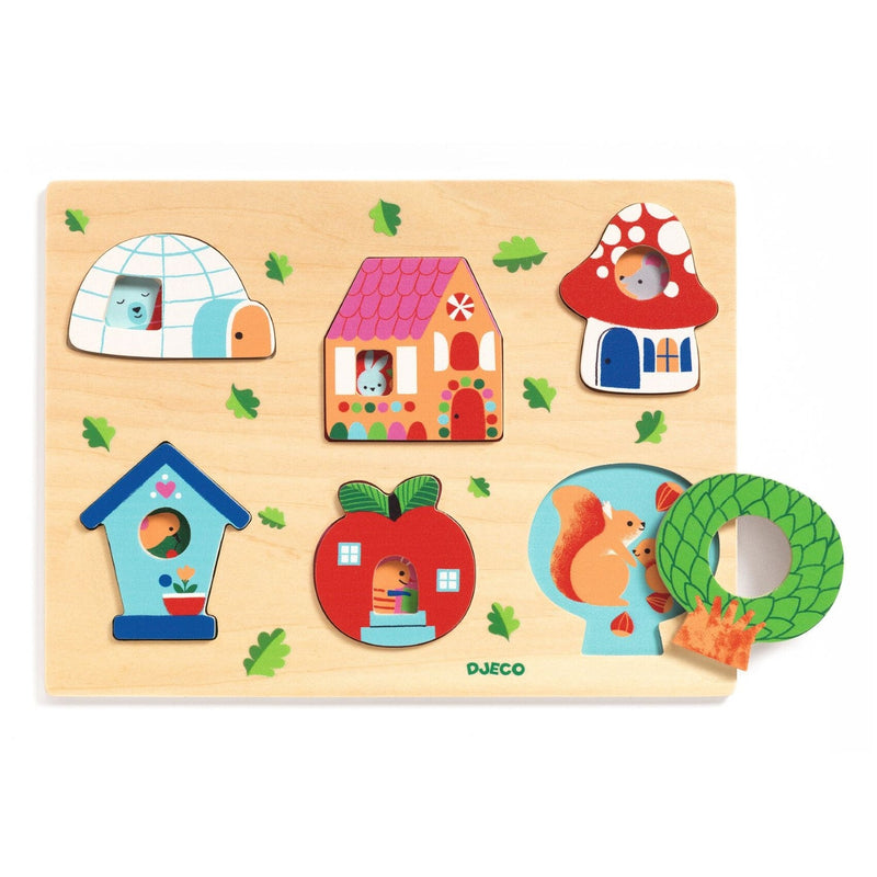 media image for coucou house wooden puzzle by djeco dj01064 3 226