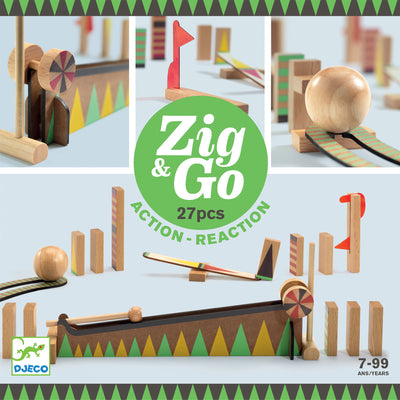 product image of zig go 27 piece set by djeco 1 513