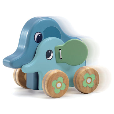 product image of pitising wooden elephant musical push toy by djeco dj06466 1 52