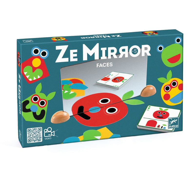 media image for ze mirror faces wooden complete the reflection activity by djeco dj06482 1 250