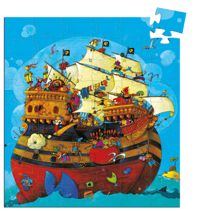 product image for Silhouette Puzzles Barbarossa's Boat design by DJECO 73