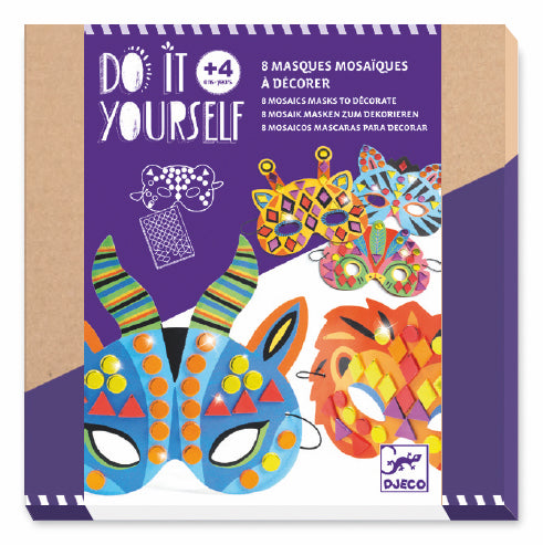 media image for do it yourself jungle animal masks by djeco 1 225