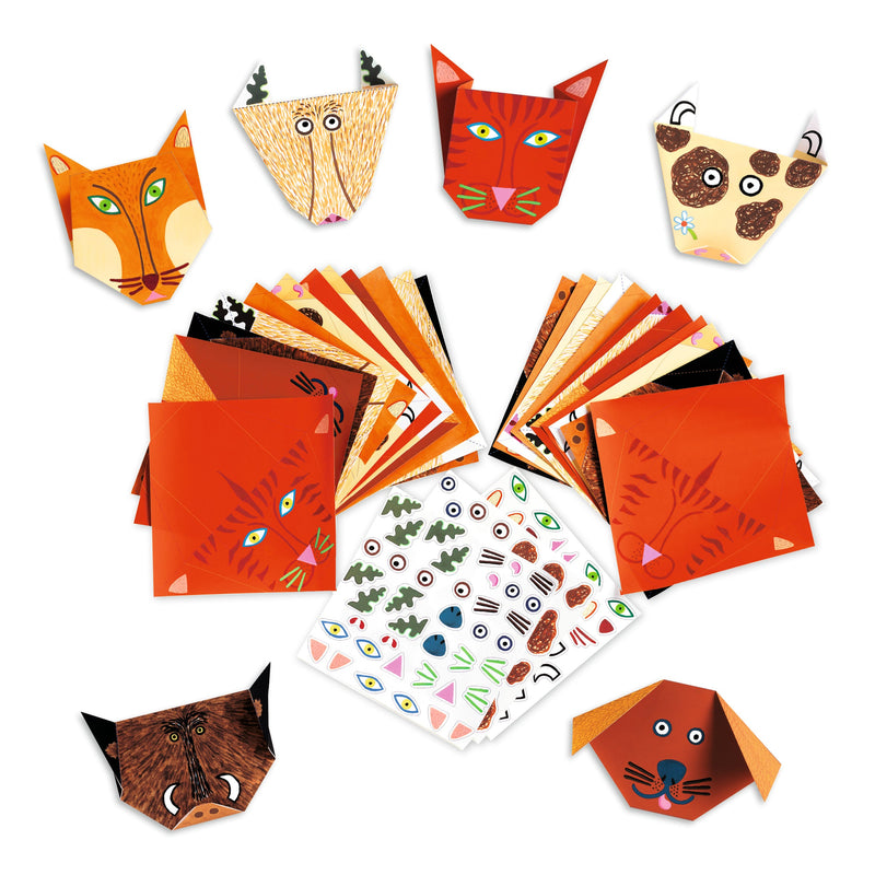 media image for animals origami paper craft kit by djeco dj08761 2 21