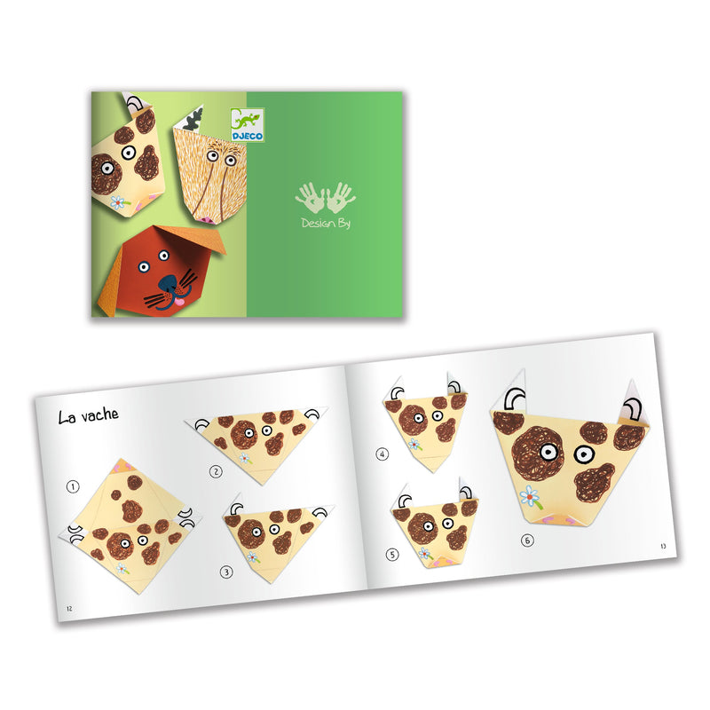 media image for animals origami paper craft kit by djeco dj08761 3 283