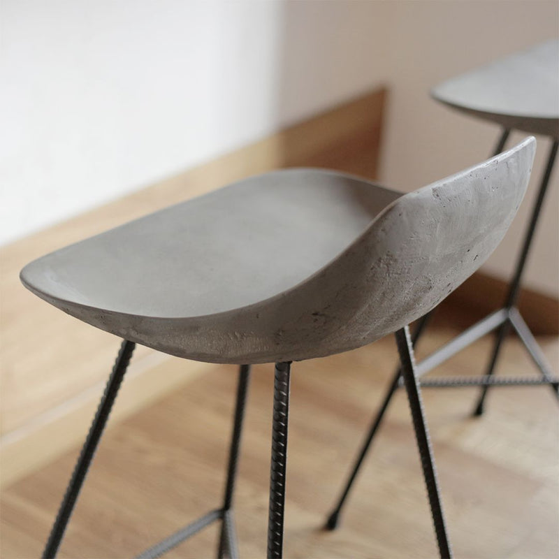media image for Concrete Hauteville Bar + Counter Chairs by Lyon Béton 218