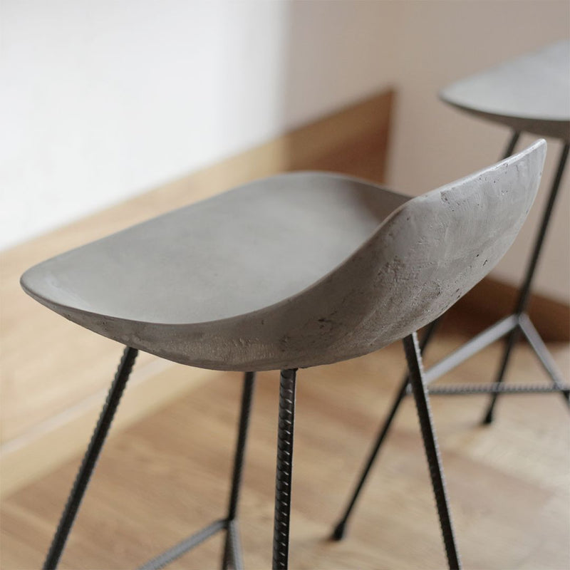 media image for Concrete Hauteville Bar + Counter Chairs by Lyon Béton 227