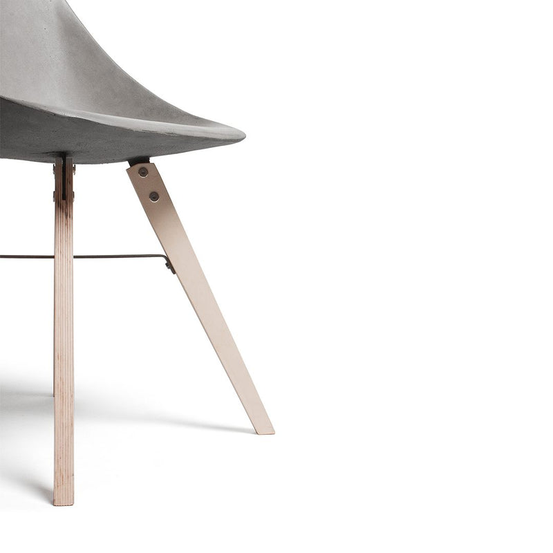 media image for Hauteville - Chair With Plywood Feet by Lyon Béton 242