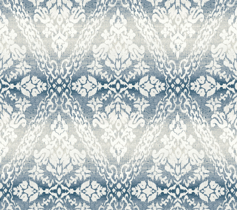 media image for sample tudor diamond damask wallpaper in navy from damask resource library by york wallcoverings 1 227