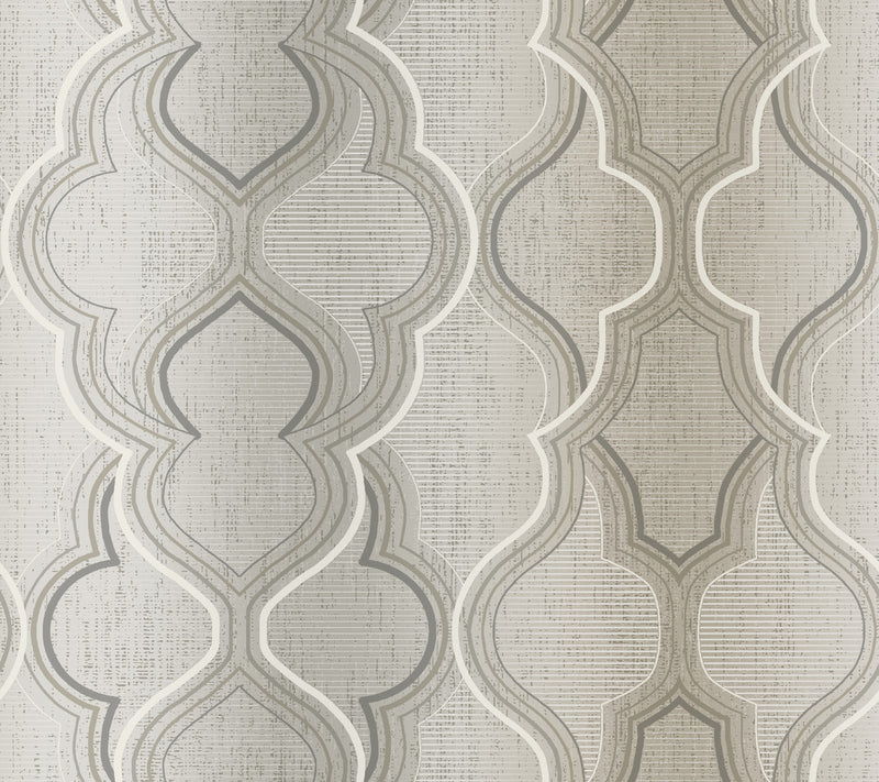 media image for Modern Ombre Damask Wallpaper in Neutral from Damask Resource Library by York Wallcoverings 260