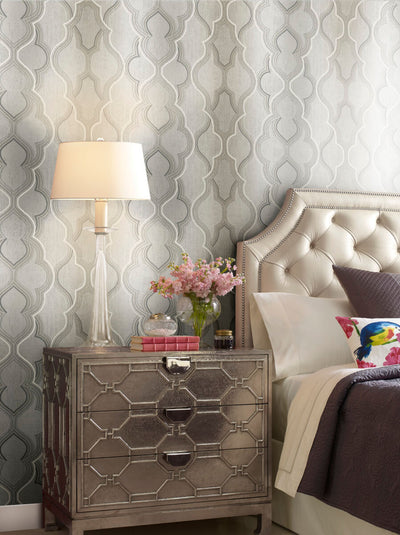 product image for Modern Ombre Damask Wallpaper in Neutral from Damask Resource Library by York Wallcoverings 44
