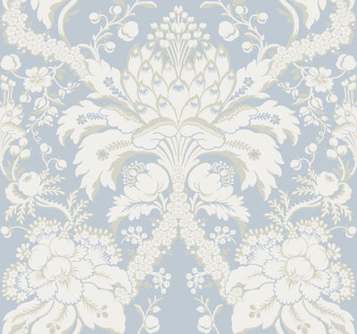product image of French Artichoke Wallpaper in Perwinkle from Damask Resource Library by York Wallcoverings 524
