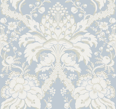product image of French Artichoke Wallpaper in Perwinkle from Damask Resource Library by York Wallcoverings 583