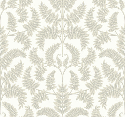 product image of Royal Fern Damask Wallpaper in Beige from Damask Resource Library by York Wallcoverings 521