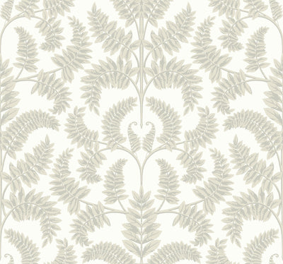 product image of Royal Fern Damask Wallpaper in Beige from Damask Resource Library by York Wallcoverings 521