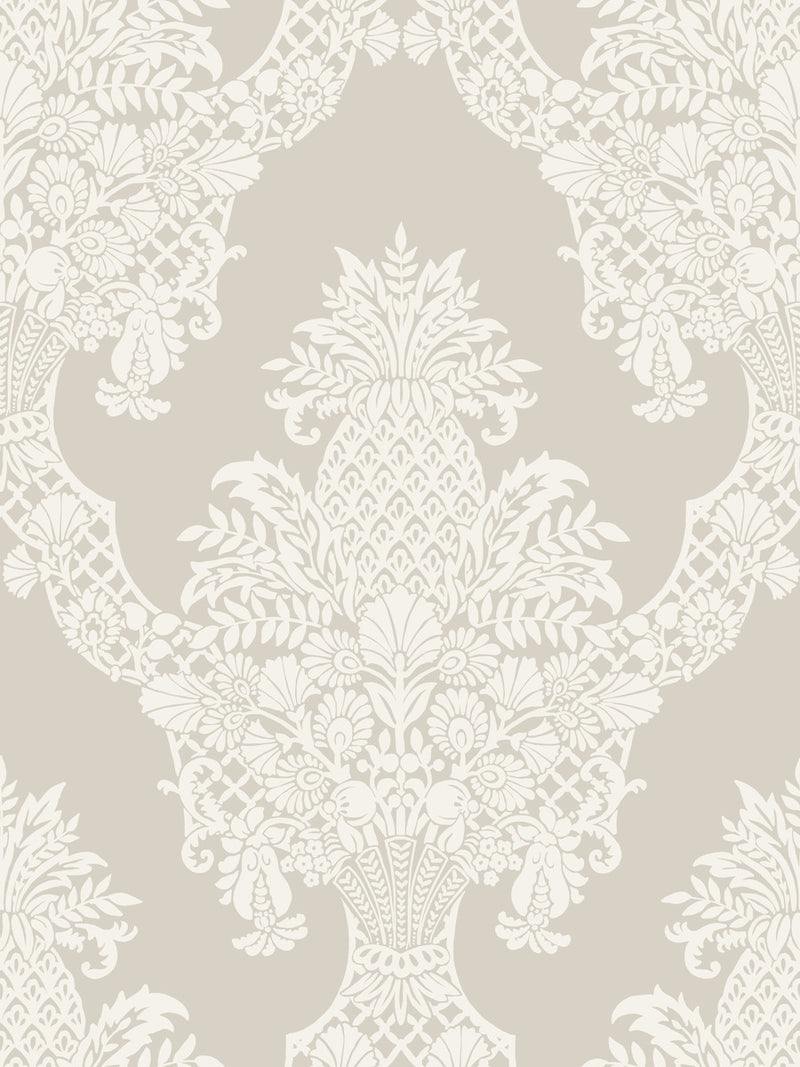 media image for Pineapple Plantation Wallpaper in Taupe from Damask Resource Library by York Wallcoverings 258