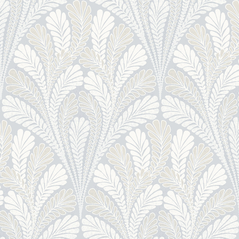 media image for sample shell damask wallpaper in blue from damask resource library by york wallcoverings 1 294