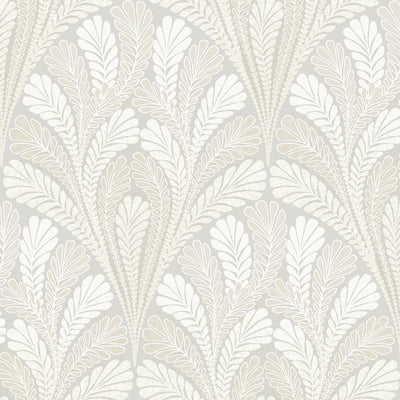 product image of sample shell damask wallpaper in grey from damask resource library by york wallcoverings 1 592