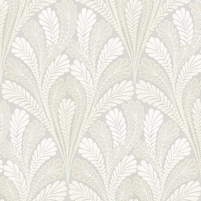 product image of sample shell damask wallpaper in grey from damask resource library by york wallcoverings 1 592