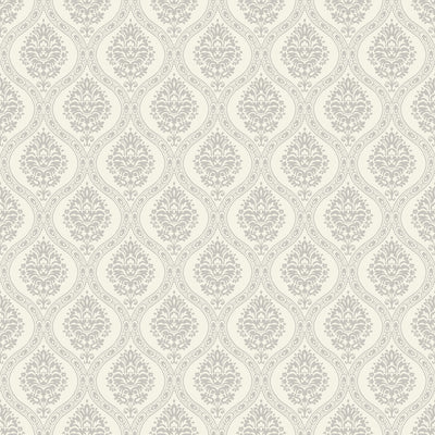 product image for Petite Ogee Wallpaper in Taupe from Damask Resource Library by York Wallcoverings 75