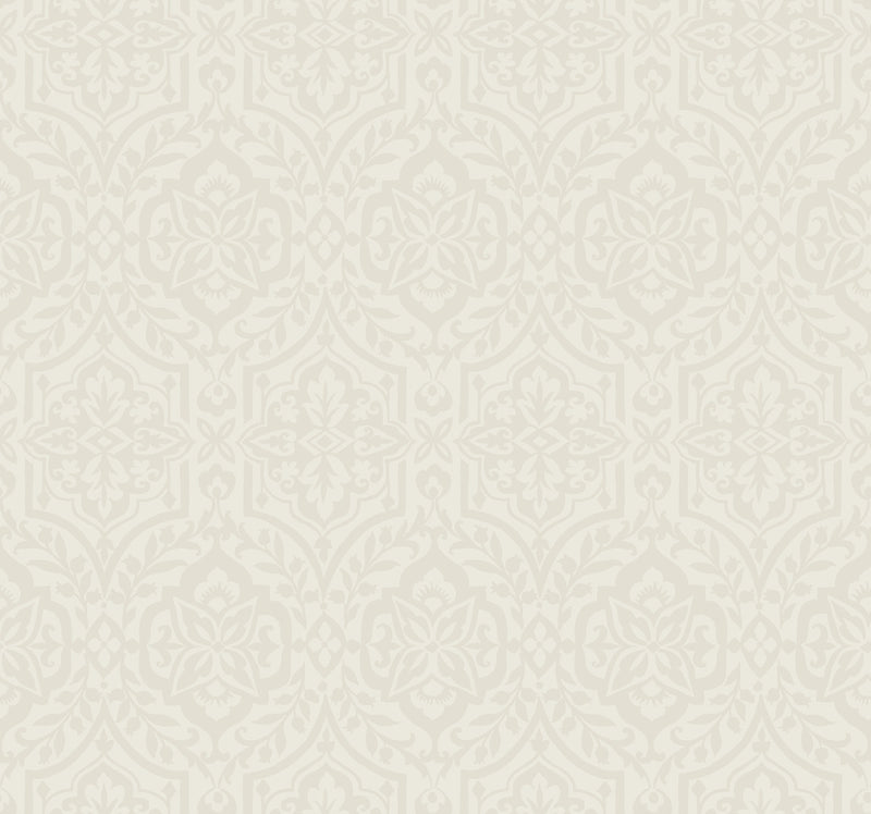 media image for sample cathedral damask wallpaper in light taupe from damask resource library by york wallcoverings 1 288