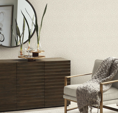 product image for Cathedral Damask Wallpaper in Light Taupe from Damask Resource Library by York Wallcoverings 14