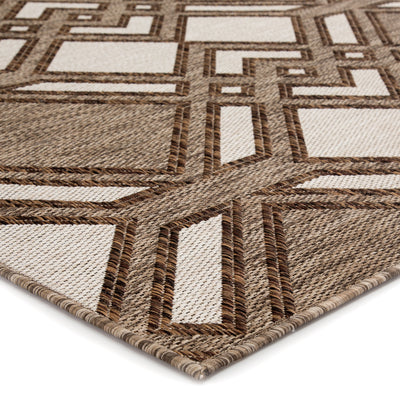 product image for samba indoor outdoor trellis brown ivory rug design by nikki chu 2 81