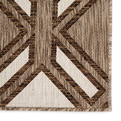 product image for samba indoor outdoor trellis brown ivory rug design by nikki chu 4 95