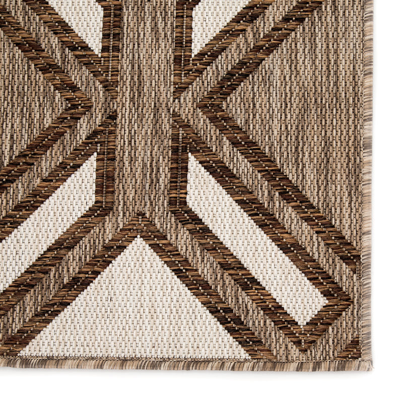 media image for samba indoor outdoor trellis brown ivory rug design by nikki chu 4 238
