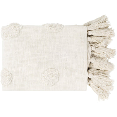product image of Dove DOV-1000 Woven Throw in Ivory by Surya 514