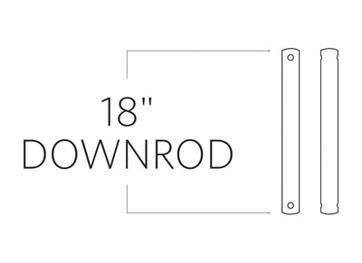 product image for 18 downrod by monte carlo dr18agb 6 9
