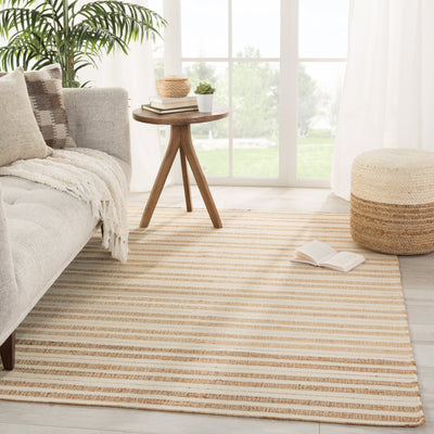 product image for Rey Natural Striped Tan/ Ivory Rug by Jaipur Living 75