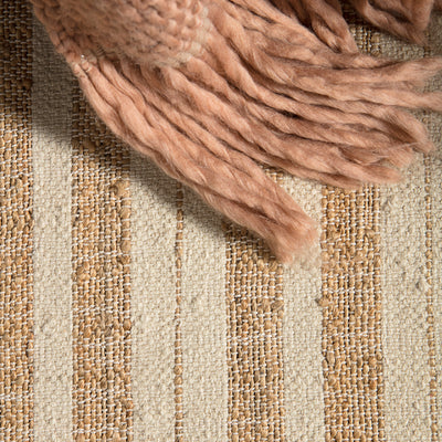 product image for Rey Natural Striped Tan/ Ivory Rug by Jaipur Living 55