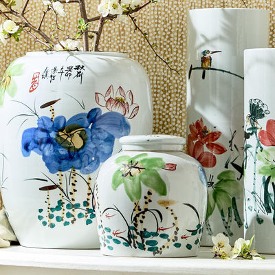 product image for Japanese Flower Blossoms Jar 39