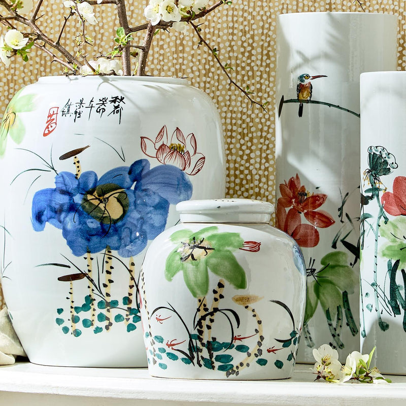 media image for Japanese Flower Blossoms Jar 227