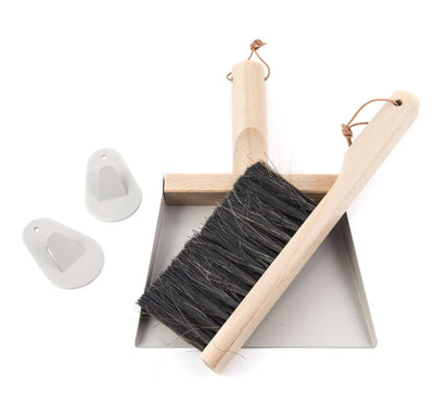 product image for andree jardin mr and mrs clynk grey dustpan brush coffret gift set 4 43