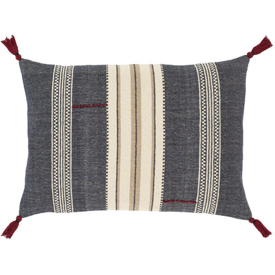 product image of Dashing DSG-002 Hand Woven Pillow in Navy & Ivory by Surya 536