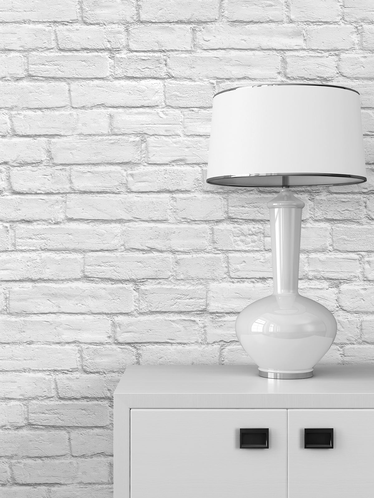 Shop Vintage Brick Wallpaper in Arctic Burke Decor