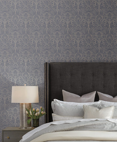 product image for Paradise Navy/Gold Wallpaper from the After Eight Collection by Candice Olson 92
